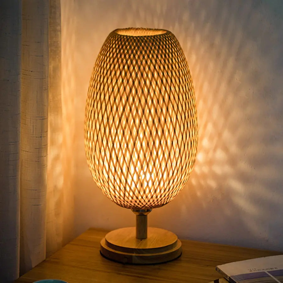 EcoCraft Bamboo Rattan Lamp