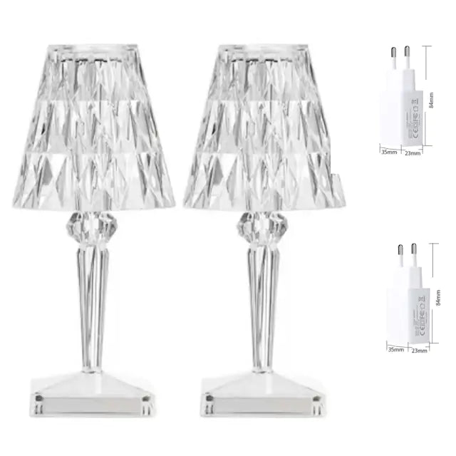 Crystal Diamond Touch Lamp