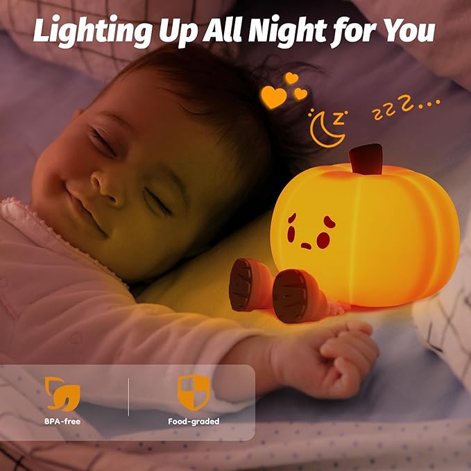 Whimsical Pumpkin Night Light