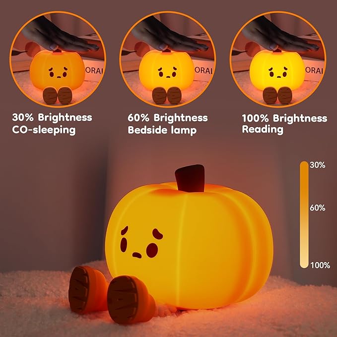 Whimsical Pumpkin Night Light