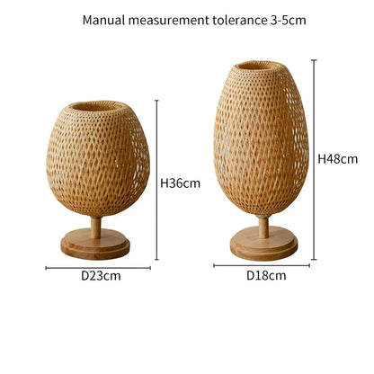 EcoCraft Bamboo Rattan Lamp