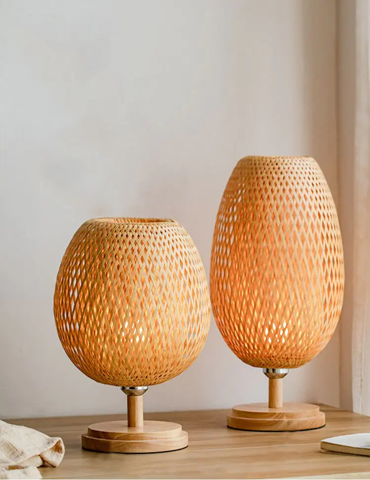 EcoCraft Bamboo Rattan Lamp