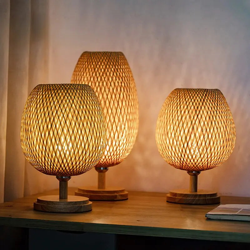 EcoCraft Bamboo Rattan Lamp